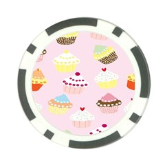 Cupcakes Wallpaper Paper Background Poker Chip Card Guard (10 Pack) by Semog4