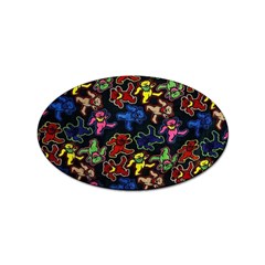 Grateful Dead Pattern Sticker Oval (10 Pack) by Semog4