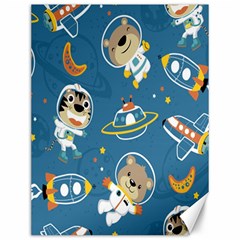 Seamless Pattern Funny Astronaut Outer Space Transportation Canvas 12  X 16  by Semog4