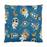 Seamless Pattern Funny Astronaut Outer Space Transportation Standard Cushion Case (Two Sides) Front