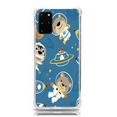 Seamless Pattern Funny Astronaut Outer Space Transportation Samsung Galaxy S20plus 6 7 Inch Tpu Uv Case by Semog4