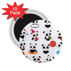 Giant Panda Bear Cuteness 2 25  Magnets (10 Pack)  by Salman4z