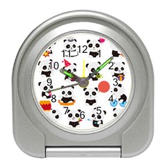 Giant Panda Bear Cuteness Travel Alarm Clock by Salman4z