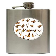 Butterfly Butterflies Insect Swarm Hip Flask (6 Oz) by Salman4z