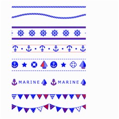 Marine Nautical Clip Art Small Garden Flag (two Sides) by Salman4z