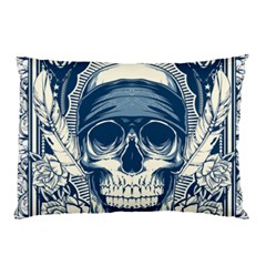 Skull Drawing Pillow Case (two Sides) by Salman4z