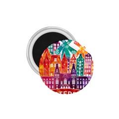 Vector Graphics Amsterdam Silhouette 1 75  Magnets by Salman4z