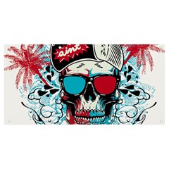 That Cool Graffiti Skull Banner And Sign 8  X 4  by Salman4z