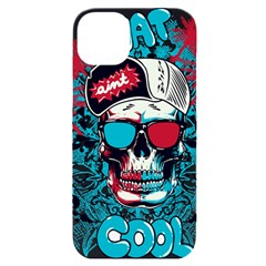 That Cool Graffiti Skull Iphone 14 Plus Black Uv Print Case by Salman4z