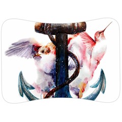 Anchor Watercolor Painting Tattoo Art Anchors And Birds Velour Seat Head Rest Cushion by Salman4z