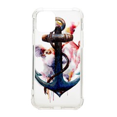 Anchor Watercolor Painting Tattoo Art Anchors And Birds Iphone 11 Pro 5 8 Inch Tpu Uv Print Case by Salman4z