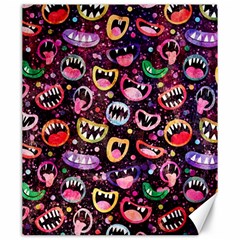 Funny Monster Mouths Canvas 20  X 24  by Salman4z