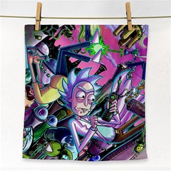 Rick And Morty Time Travel Ultra Face Towel by Salman4z