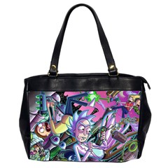 Rick And Morty Time Travel Ultra Oversize Office Handbag (2 Sides) by Salman4z