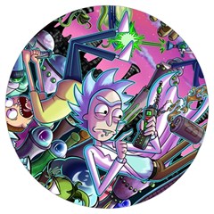 Rick And Morty Time Travel Ultra Round Trivet by Salman4z