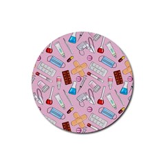 Medical Rubber Round Coaster (4 Pack) by SychEva