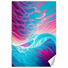 Tsunami Waves Ocean Sea Nautical Nature Water 6 Canvas 20  X 30  by Jancukart