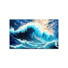 Tsunami Waves Ocean Sea Nautical Nature Water Arts Sticker Rectangular (10 Pack) by Jancukart