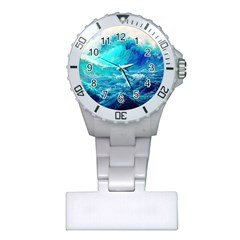 Tsunami Waves Ocean Sea Nautical Nature Water Nature Plastic Nurses Watch by Jancukart