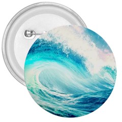 Tsunami Waves Ocean Sea Nautical Nature Water 8 3  Buttons by Jancukart