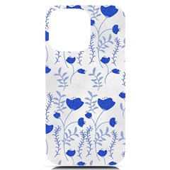 Blue Classy Tulips Iphone 14 Pro Max Black Uv Print Case by ConteMonfrey