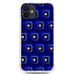 Blue Neon Squares - Modern Abstract Iphone 12/12 Pro Tpu Uv Print Case by ConteMonfrey