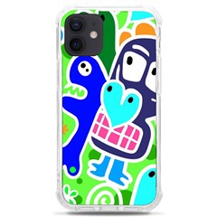 Crazy Pop Art - Doodle Skulls  Iphone 12 Mini Tpu Uv Print Case	 by ConteMonfrey