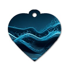 Technology Computer Background (1) Dog Tag Heart (two Sides) by Simbadda