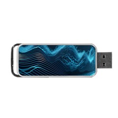 Technology Computer Background Portable Usb Flash (two Sides) by Simbadda