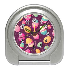 Easter Eggs Egg Travel Alarm Clock by Ravend