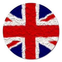 Union Jack Flag National Country Magnet 5  (round) by Celenk