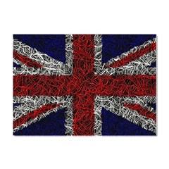 Union Jack Flag Uk Patriotic Crystal Sticker (a4) by Celenk