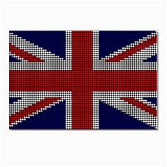 Union Jack Flag British Flag Postcards 5  X 7  (pkg Of 10) by Celenk