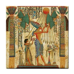 Egyptian Man Sun God Ra Amun Tile Coaster by Celenk