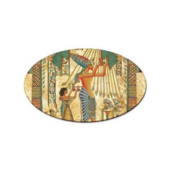 Egyptian Man Sun God Ra Amun Sticker (oval) by Celenk