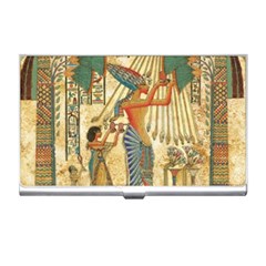 Egyptian Man Sun God Ra Amun Business Card Holder by Celenk