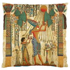 Egyptian Man Sun God Ra Amun Standard Premium Plush Fleece Cushion Case (two Sides) by Celenk