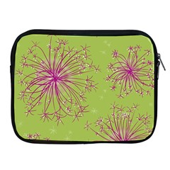 Dandelion Flower Background Nature Flora Drawing Apple Ipad 2/3/4 Zipper Cases by Uceng