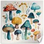 Mushroom Forest Fantasy Flower Nature Canvas 20  x 20  19 x19.27  Canvas - 1