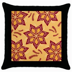 Flower Mandala Template Sketch Drawing Art Throw Pillow Case (black) by Uceng