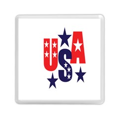 Usa Stars Fourth Of July Symbol America Usa Stars Memory Card Reader (square) by Wegoenart