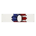 Us Flag Flower Sunshine Flag America Usa Banner and Sign 4  x 1  Front