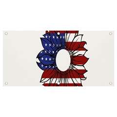 Us Flag Flower Sunshine Flag America Usa Banner And Sign 4  X 2  by Wegoenart