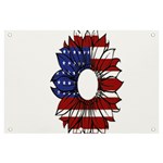 Us Flag Flower Sunshine Flag America Usa Banner and Sign 6  x 4  Front