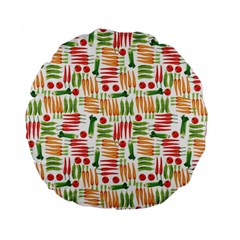 Vegetables Standard 15  Premium Flano Round Cushions by SychEva