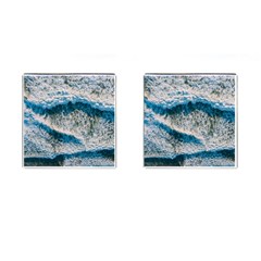 Waves Wave Nature Beach Cufflinks (square) by Salman4z