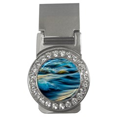 Waves Wave Water Blue Sea Ocean Abstract Money Clips (cz)  by Salman4z