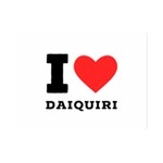 I love daiquiri Premium Plush Fleece Blanket (Mini) 35 x27  Blanket Front