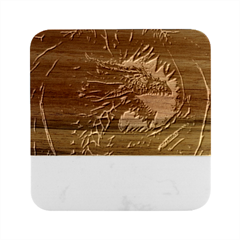 Dragon Marble Wood Coaster (square) by Salman4z