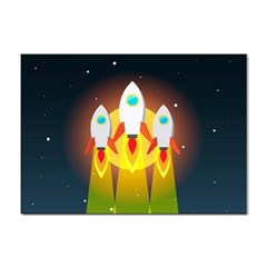 Rocket Take Off Missiles Cosmos Sticker A4 (100 Pack) by Salman4z